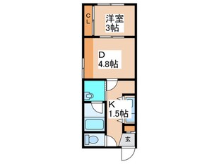 メニーズコート創成タウン　C棟の物件間取画像